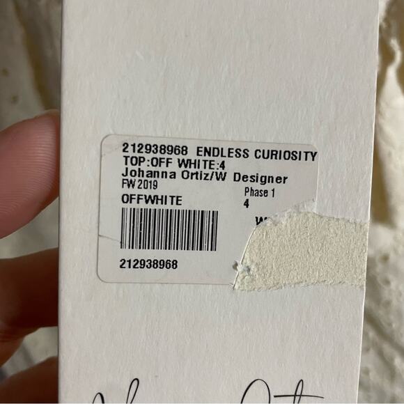 NWT New Johanna Ortiz Ecru Endless Curiosity Long Sleeve Ruffle Blouse Size 4 - Picture 11 of 13